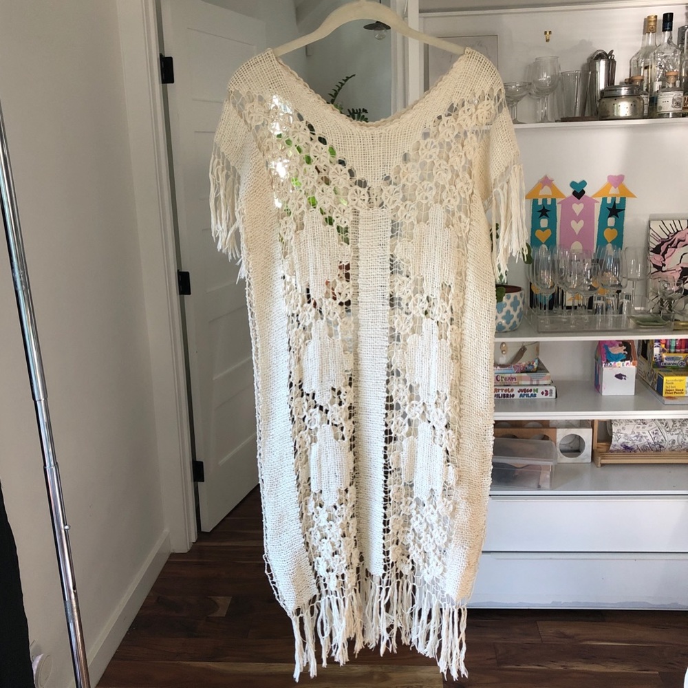 Beautiful beach coverup from Bahia Brazil.